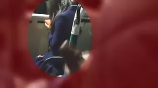 Ebony Püütud Tüdruk masturbating dušš